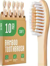 KOTNX Bamboo Toothbrush Set – Eco-Friendly, Family Pack of 10, Soft BPA-Free Bristles, Sustainable & Compostable