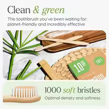 KOTNX Bamboo Toothbrush Set – Eco-Friendly, Family Pack of 10, Soft BPA-Free Bristles, Sustainable & Compostable