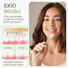 KOTNX Bamboo Toothbrush Set – Eco-Friendly, Family Pack of 10, Soft BPA-Free Bristles, Sustainable & Compostable