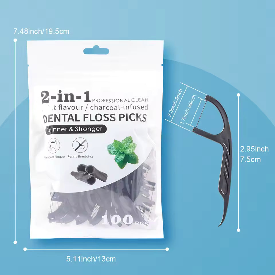 Mint Bamboo Charcoal Dental Floss