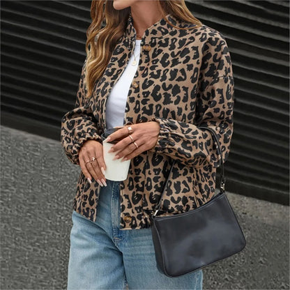 Leopard Print Coat For Women
