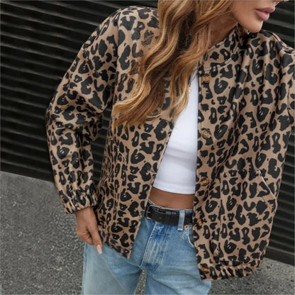 Leopard Print Coat For Women