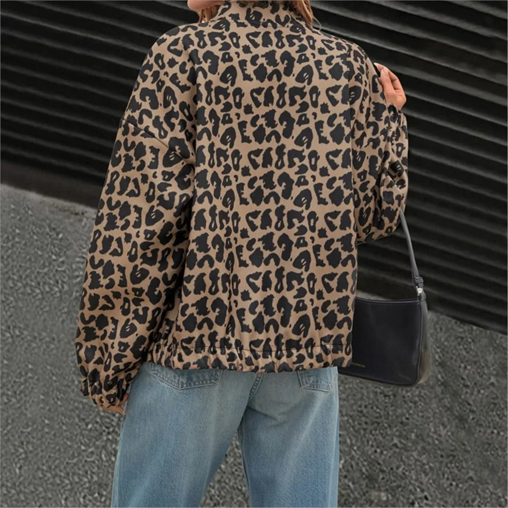 Leopard Print Coat For Women