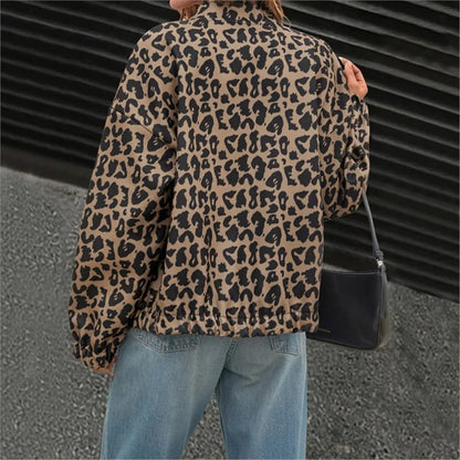 Leopard Print Coat For Women